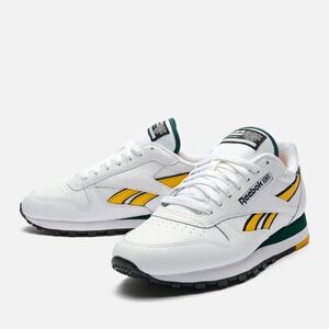 Reebok Classic Leather White/Fierce Gold/Collegiate Green